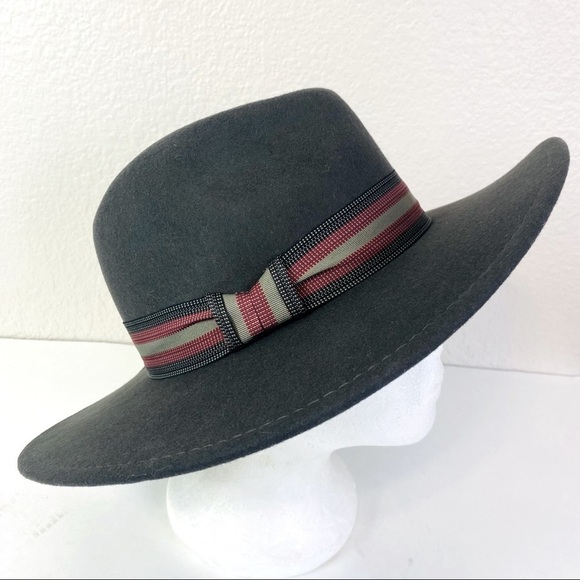 100% Wool Felt Charcoal Western Rodeo Boho Chic Cowgirl Hat OS - Picture 1 of 7